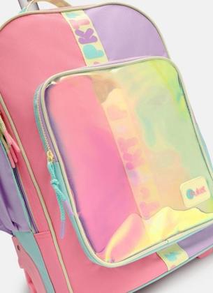 Imagem de Mochila com Rodinha Holográfica Color Block Puket