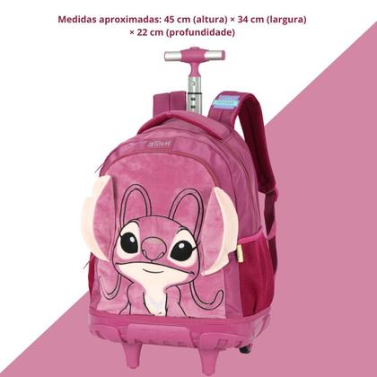 Imagem de Mochila Com Rodinhas Escolar Stitch Roxo