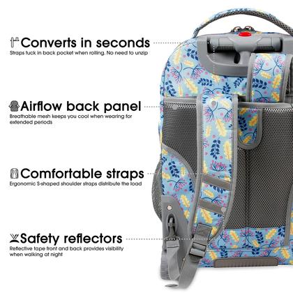 Mochila com Rodinhas J World New York Sundance Sky Leaves 20L Imagem de Mochila com Rodinhas J World New York Sundance Sky Leaves 20L