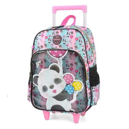 Imagem de Mochila com Rodinhas Panda 37702 Preto Luxcel Up4You