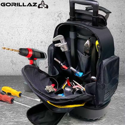 k*i様 XL / GHILL / BLACK Mochila de costas xadrez preto e cinza com clip frontal