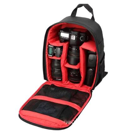 Imagem de Mochila compacta P/ Camera Fotografica Lentes E Acessórios cor:lilas