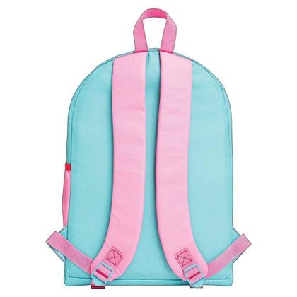 Imagem de Mochila Costas 17 Académie Teddy Com Pompom Rosa Tilibra
