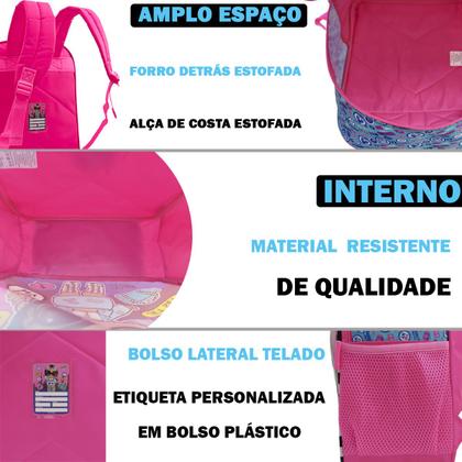 Imagem de Mochila costas escolar infantil com lancheira lol surprise!