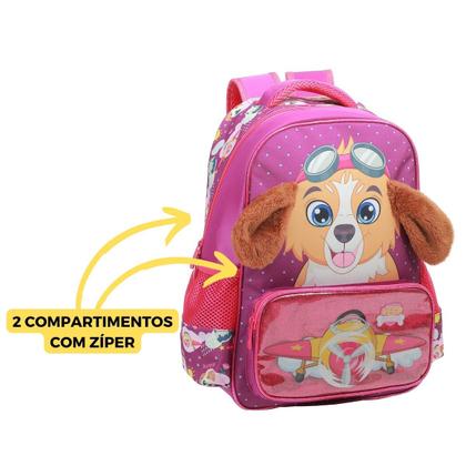 Imagem de Mochila Costas Escolar Infantil Patrulha Meninas Cachorro Yepp