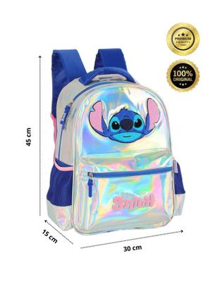Imagem de Mochila Costas Escolar Lilo Stitch Prata 3D IS41681