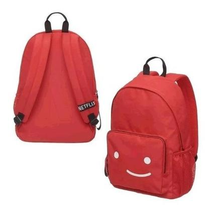 Imagem de Mochila Costas Escolar Netflix Infantil Pacific Vermelha