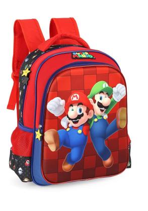 Imagem de Mochila Costas Escolar Super Mario Bros Licenciada New