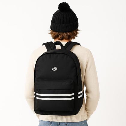 Imagem de Mochila Costas Listras Adv Preto Luxcel