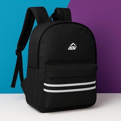 Imagem de Mochila Costas Listras Adv Preto Luxcel