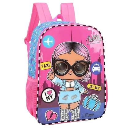 Imagem de Mochila Costas LOL Surprise Escolar Feminina Rosa Luxcel