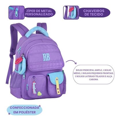 Imagem de Mochila Costas Rebecca Bonbon Escolar Juvenil Feminino Clio