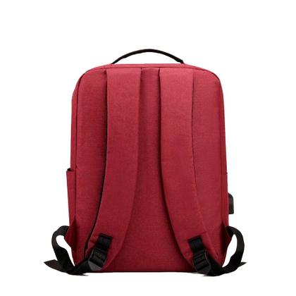 Imagem de Mochila Costas Vermelha Resistente Nylon Notebook com Cabo USB Moderna Executiva Unissex Lançamento