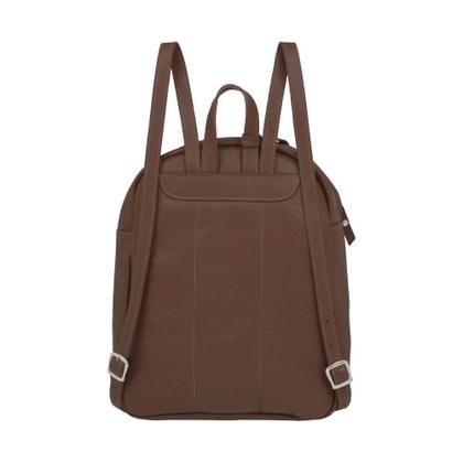 Imagem de Mochila Couro Legítimo Macio E Leve Metalasse Fecho Seguro