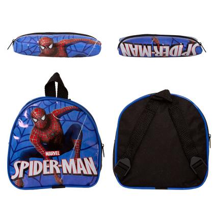 Imagem de Mochila Criança Pre Escola Homem Aranha Passeio de Rodinhas