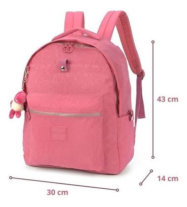 Imagem de Mochila Crinkle Escolar Notebook Juvenil Chaveiro UP4YOU