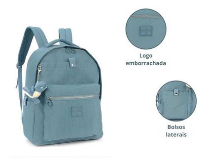 Imagem de Mochila Crinkle Escolar Notebook Juvenil Chaveiro UP4YOU