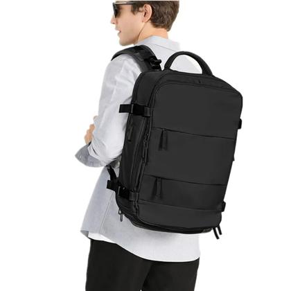 Imagem de Mochila de Bordo Viagem de Avião Bagagem de Mão Ergonômica