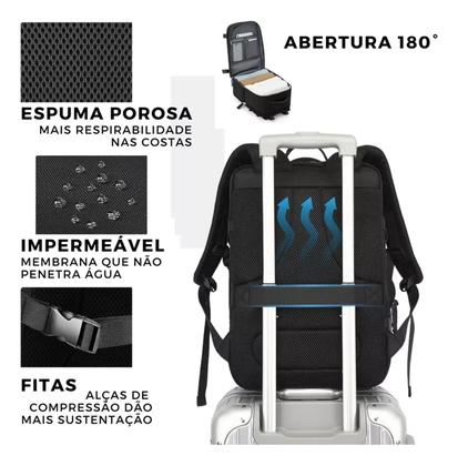 Imagem de Mochila de Bordo Viagem de Avião Bagagem de Mão Ergonômica
