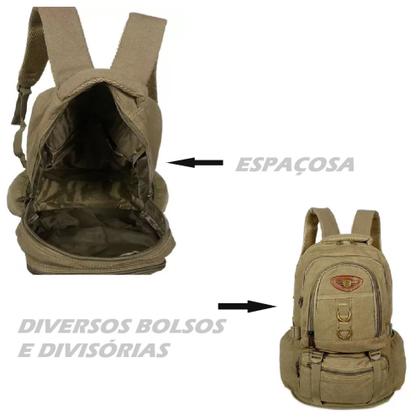 Imagem de Mochila de Camping Viagem Trilha Bolsa Espaçosa Reforçada Divisória P/ Notebook