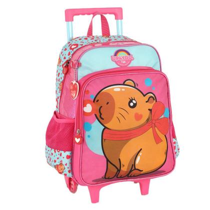 Imagem de Mochila De Carrinho Infantil Capivara Pink Up4you