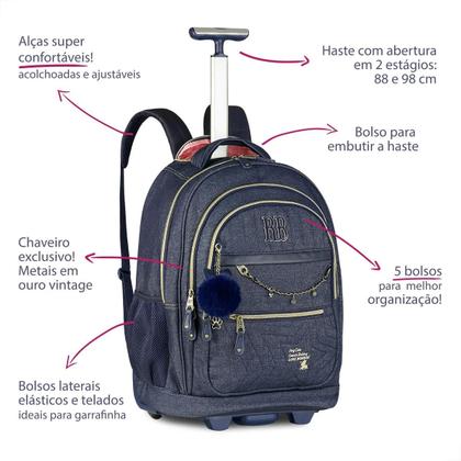 Imagem de Mochila de carrinho ( rebeca bombon ) rb27023 clio