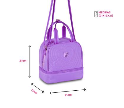 Imagem de Mochila de Carrinho Soft Matelassê Rebecca Bonbon Juvenil Escolar com Lancheira e Estojo
