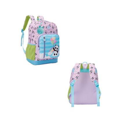 Imagem de Mochila De Costa College Panda Balão Lilás Juvenil Xeryus