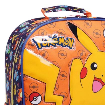 Imagem de Mochila de Costa Escolar 16" Pokemon X2 Pikachu Pokebola