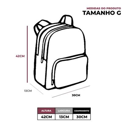Imagem de Mochila De Costa Escolar Juvenil Desenho de Amora