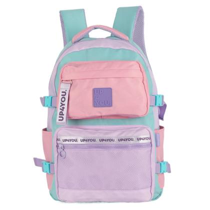 Imagem de Mochila De Costa Escolar Notebook Up4you Luxcel Cor Rosa