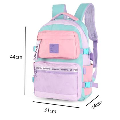 Imagem de Mochila De Costa Escolar Notebook Up4you Luxcel Cor Rosa