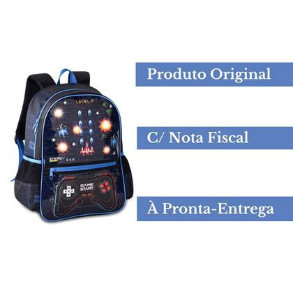 Imagem de Mochila de Costa Gamer com Luzes - Vídeo Game Infantil Escolar Passeio Viagem - Clio