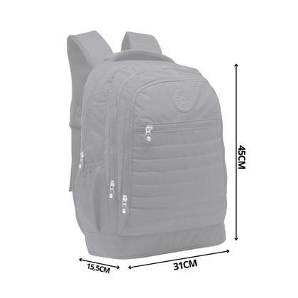 Imagem de Mochila De Costa Juvenil Crinkle Espaçosa Casual Yins Azul