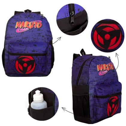 Imagem de Mochila de Costa Masculina Roxa Naruto Resistente Toys 2U