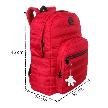 Imagem de Mochila de Costa Vermelha Minnie com Matelassê Xeryus