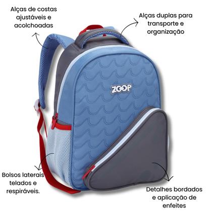 Imagem de Mochila De Costas 13" Infantil Passeio Escolar Viagem