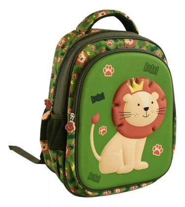 Imagem de Mochila De Costas 14" Leãozinho 3d Infantil Escolar Passeio
