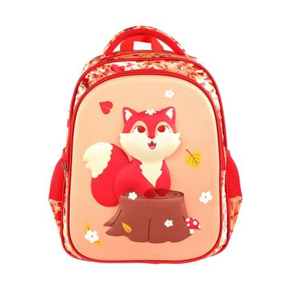 Imagem de Mochila De Costas 14" Raposa 3D Fox Infantil Passeio Escolar