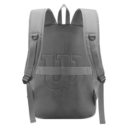 Imagem de Mochila de Costas Adulto Wilson Masculina Feminina Cinza Viagem Casual Trabalho Esporte