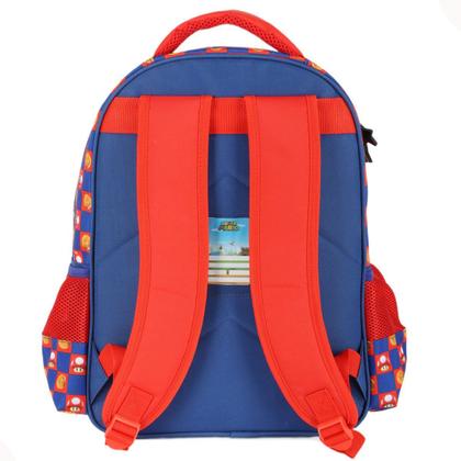 Imagem de Mochila de Costas c/ Estojo Box Escolar Passeio  Super Mário