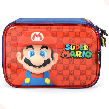 Imagem de Mochila de Costas c/ Estojo Box Escolar Passeio  Super Mário