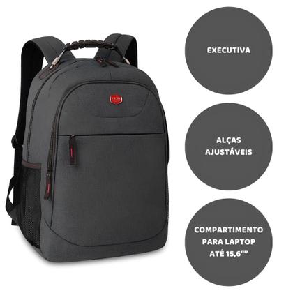 Imagem de Mochila de Costas Clio Cinza Executiva