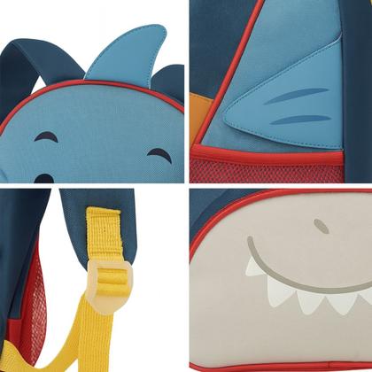 Imagem de Mochila De Costas Creche P Bichinhos Zoo Escolar Infantil