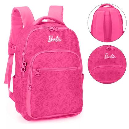 Imagem de Mochila De Costas Escolar Divisória Notebook Barbie Girl
