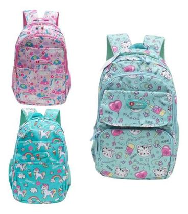 Imagem de Mochila De Costas Escolar Grande Reforçada Infantil Juvenil