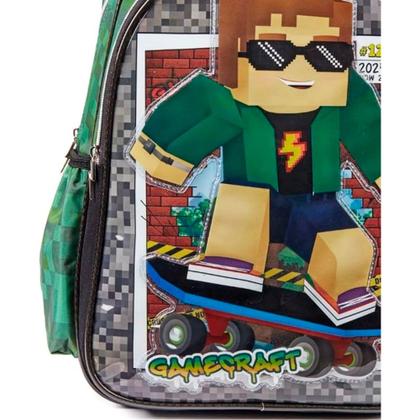 Imagem de Mochila De Costas Escolar Infantil Gamecraft SkateBoy