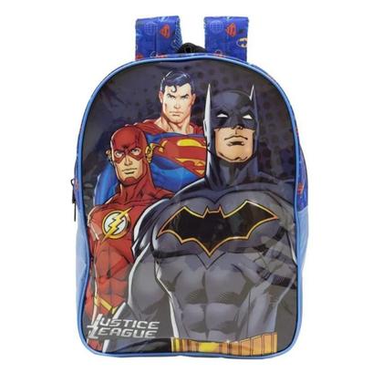Imagem de Mochila de Costas Escolar Infantil Liga da Justiça X