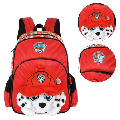 Imagem de Mochila De Costas Escolar Infantil Paw Patrol Pelúcia 3D
