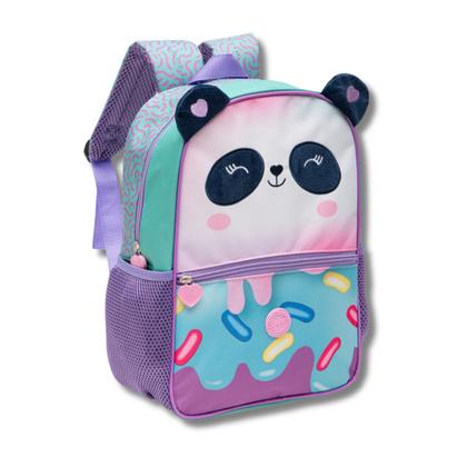 Imagem de Mochila De Costas Escolar Pequena Creche Pandinha Panda Fofa Colorida Yepp Kids